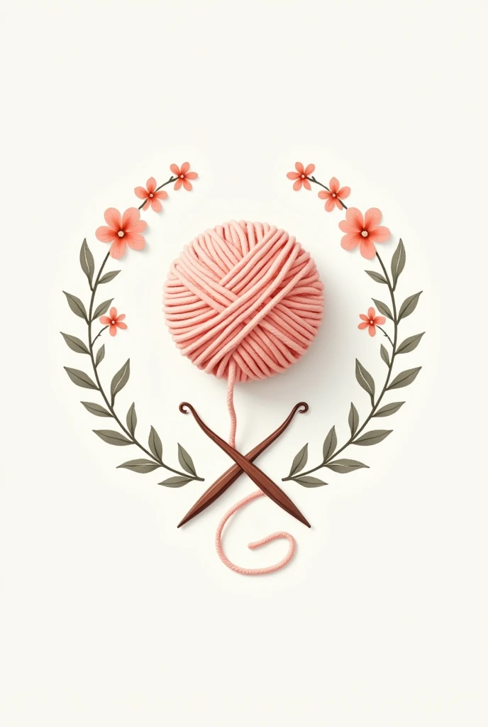 Create an elegant logo for my amigurumi business called Entre tejidos