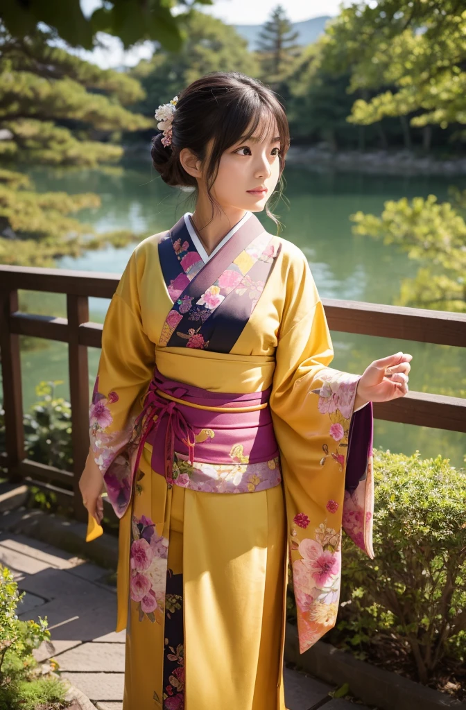 Top quality, beautiful japanese one girl,shi is standing.