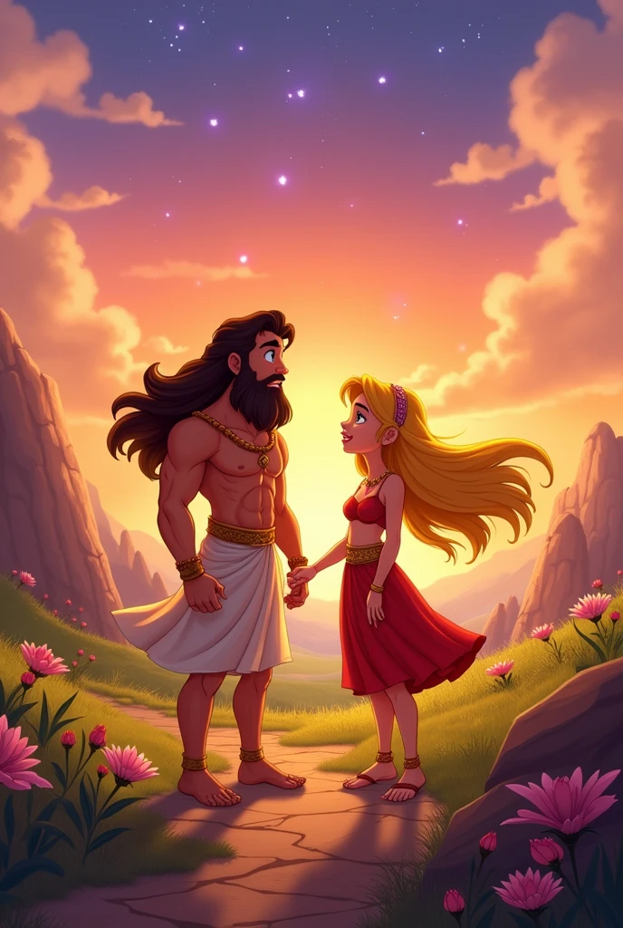 Cartoon for children about Samson and Delilah
