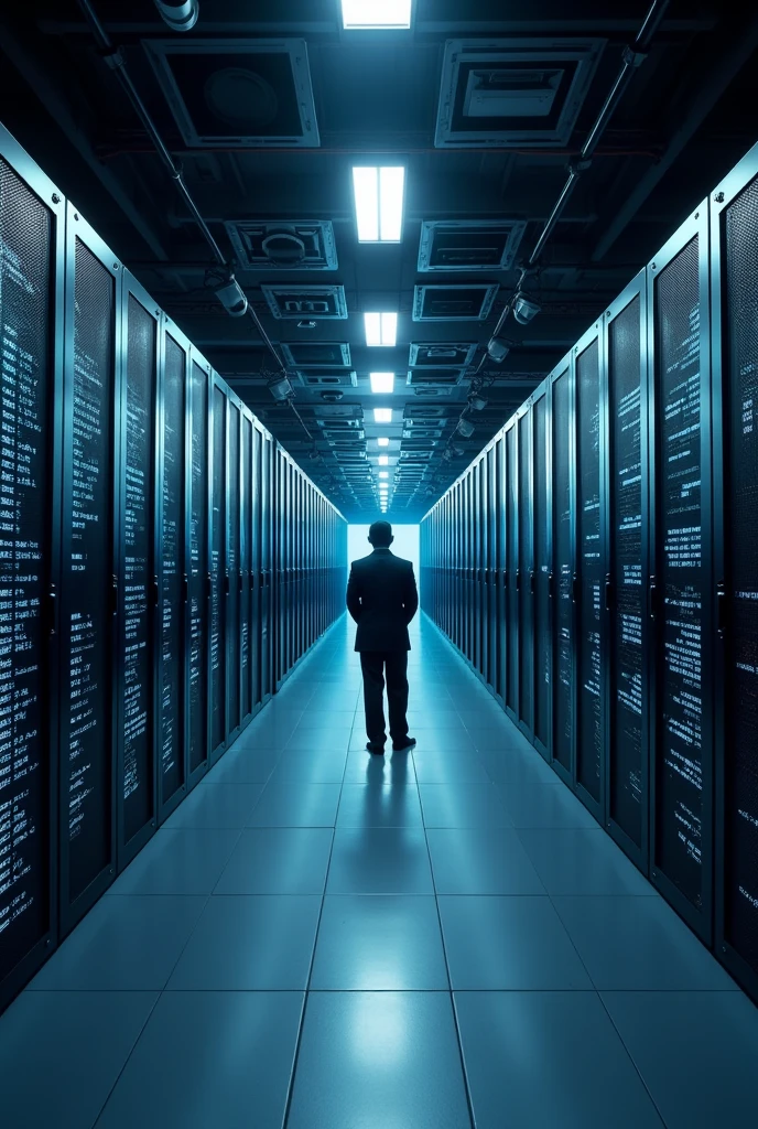 "A secure and high-tech government computer center featuring a large, fortified room with multiple rows of powerful servers. The servers are housed in robust, climate-controlled racks, surrounded by advanced security measures including biometric access controls, surveillance cameras, and reinforced doors. Large screens on the walls display critical national data and monitoring systems. The room has a highly organized layout, with IT specialists in uniform monitoring the network and responding to alerts. The environment is serious and highly secure, reflecting the importance of safeguarding sensitive government information. The overall atmosphere is one of vigilance, precision, and responsibility.",
"size": "1024x1024"