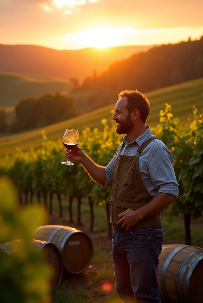 Écrire " boire un canon pour sauver un vigneron "