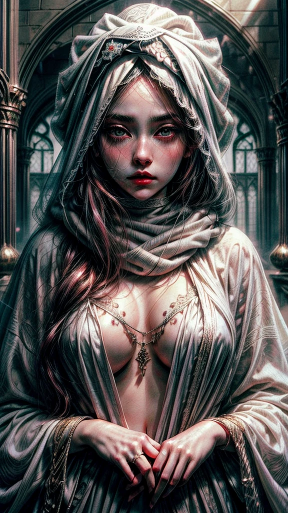 (((WEARING HEADSCARF A ISLAMIC VEIL ON HEAD, ILLUSTRATION)))
young female albino skin, snow white skin, white hair,lovely face, crimson lovely big eyes, crimson medieval clothes, innocent face, islamic islamic islamic islamic mythologicalA extremely delicate and beautiful silver-haired girl,Blue pupils,Intricate details, depth of focus,highly detailed, digital painting, artstation, concept art, character art, art by greg rutkowski and tyler jacobson and alphonse mucha Islamic Islamic 8k big lovely eyed wearing veil on head islamic wearing a headscarf veil 👰♀ big huge lovely eyes a detailed portrait of a cute goth brunette girl, by justin gerard and greg rutkowski and agnes cecile, digital art, realistic painting, dnd, character design, trending on artstation islamic islamic beautiful like moon young female albino skin, snow white skin, white curly hair, slender face, crimson eyes, crimson medieval clothes, innocent face, islamic islamic islamic islamic mythological big eyed, big eyed silver COLOR EYES,
big huge lovely big lovely eyed and large eyelashes
white long hair red lovely eyes extremely beautiful cute and innocent face girl fantasy blue long hair, green eyes, blue star on the left cheek, singing girl islamic islamic extremely detailed white skin wearing pink color rose dress 🌹 everywhere young female albino skin, snow white skin, slender face, red eyes, crimson islamic clothes, innocent face, islamic islamic islamic islamic red lovely big lovely eyed woman with veil islamic islamic beautiful like moon have pink hair, crystal like woman extremely delicate and beautiful woman, white skin, looking through the window, dress, red eyes, dark light night, intricate, elegant, sharp focus, illustration, highly detailed, digital painting, concept art, matte, art by WLOP and Artgerm and Greg Rutkowski and Alphonse Mucha, masterpiece huge lovely eyes and eyesbrows big lovely eyed symmetry, beautiful floral and glitter angel, hyper realistic face, (A beaut