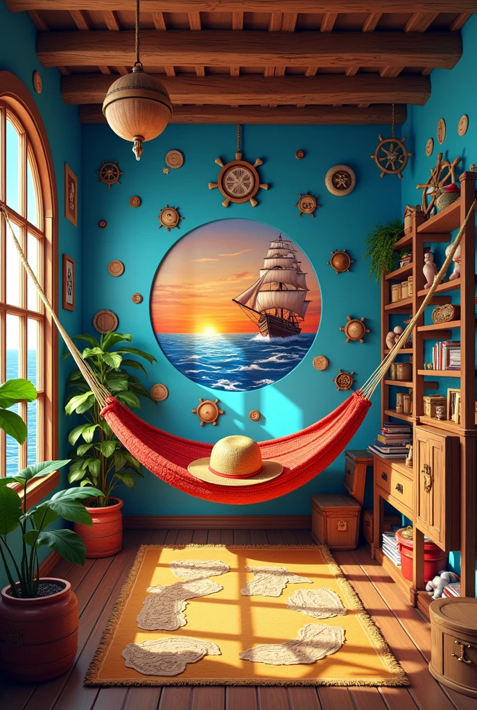 create a ONE PIECE themed room