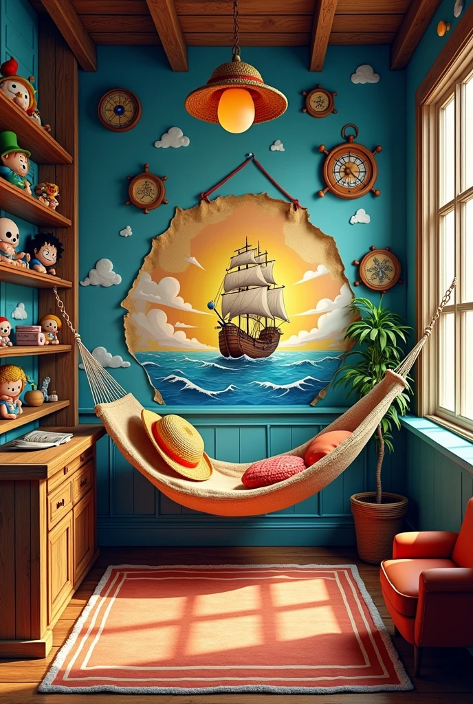 create a ONE PIECE themed room