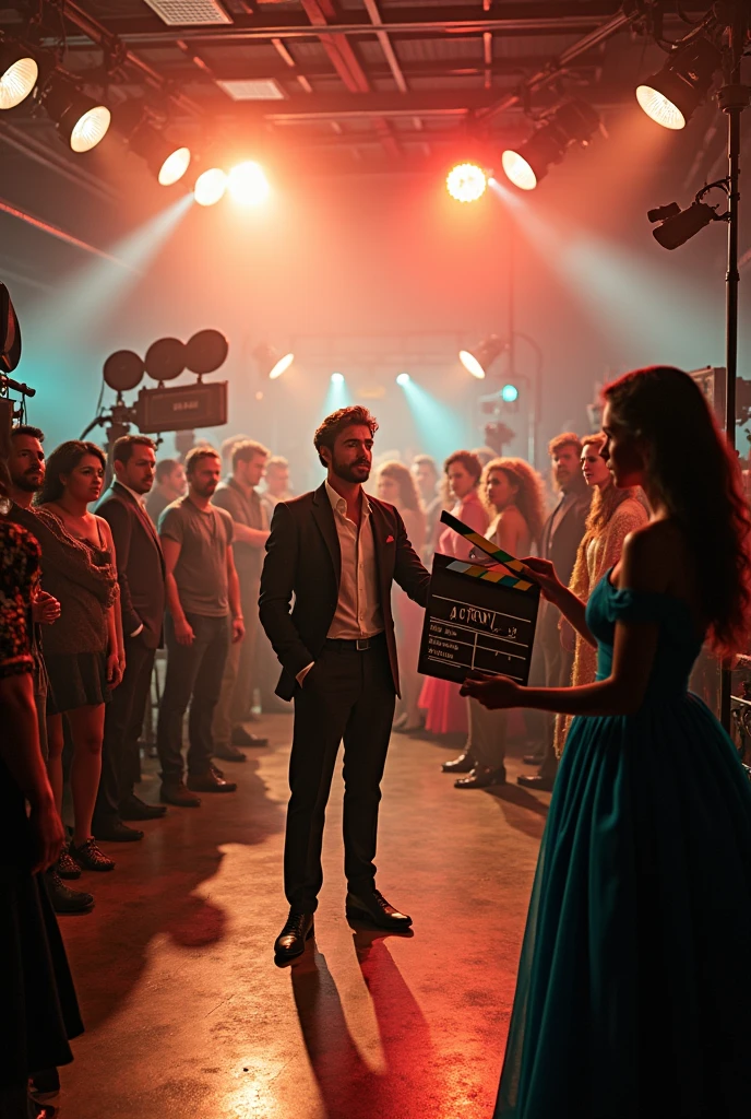 Movie Flim Studio makes a movie type photo with this text