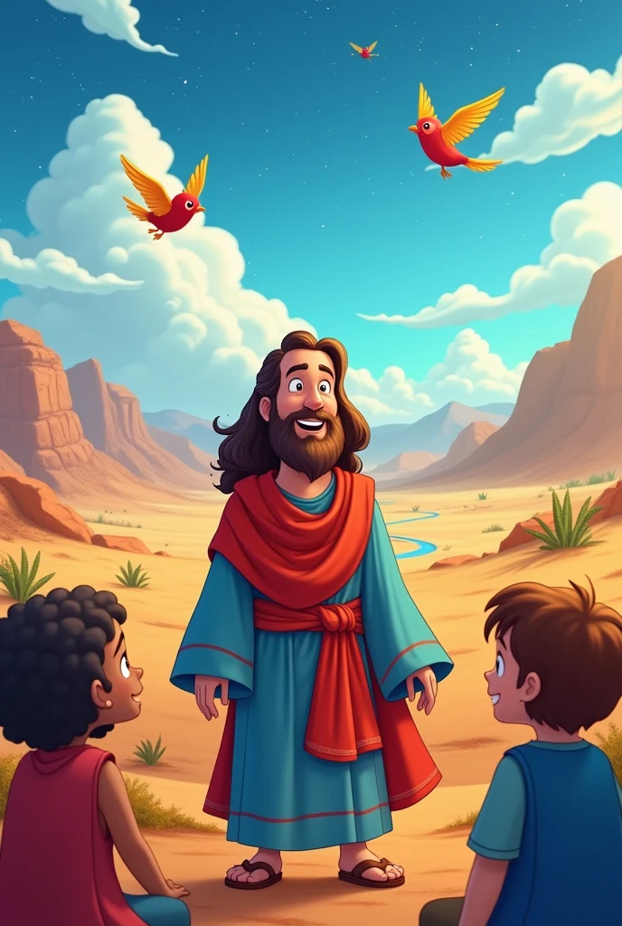 Cartoon for children about the story of Elijah from the Bible