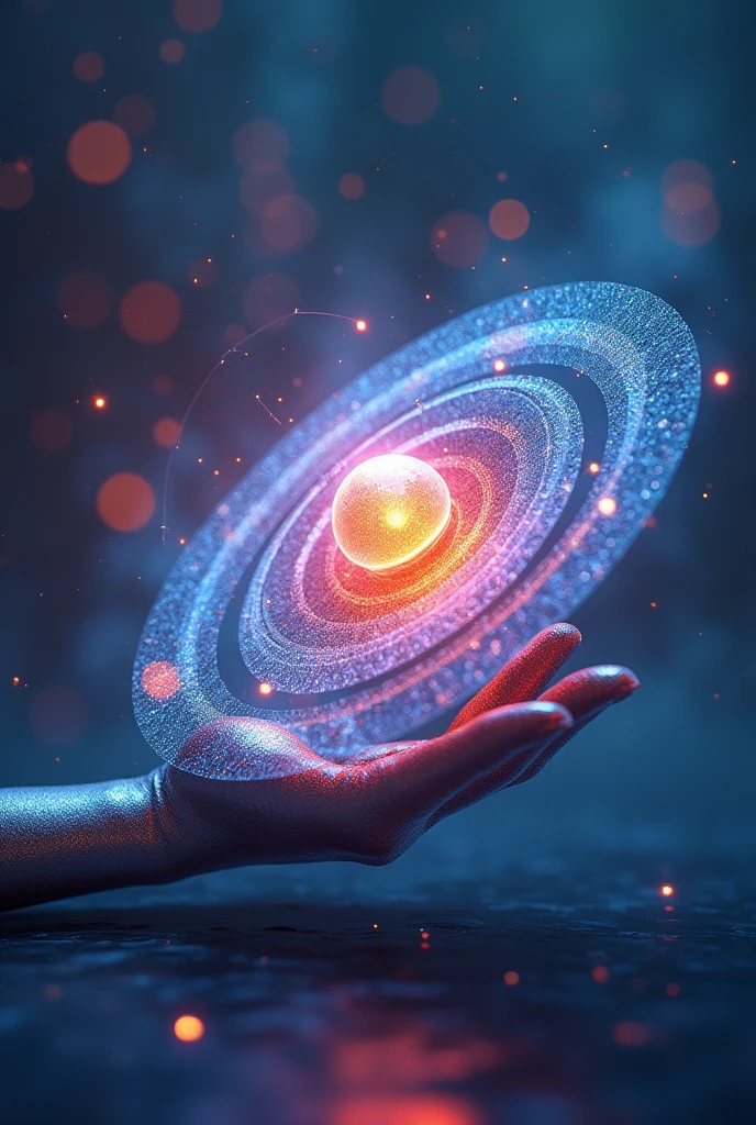 {
"size": "1024x1024",
"prompt": "Electron, depicted with a sleek, energetic appearance, creates a colorful diagram in the air showing atoms with their electron layers. The diagram features concentric circles around a central nucleus, illustrating the electron layers. The background emphasizes Electron's role in visualizing and explaining atomic structure."
}