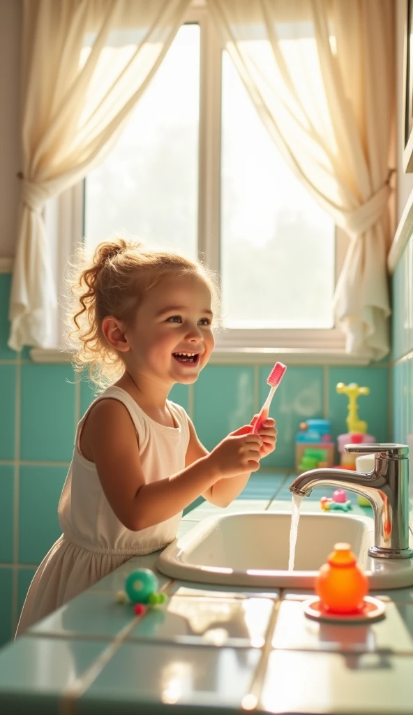 Brush, brush, brush your teeth, make them nice and clean,
Wash your face, comb your hair, feeling like a dream!