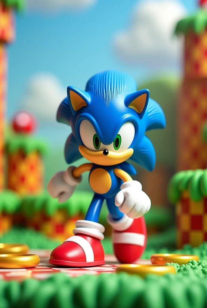 3d toy with sonic