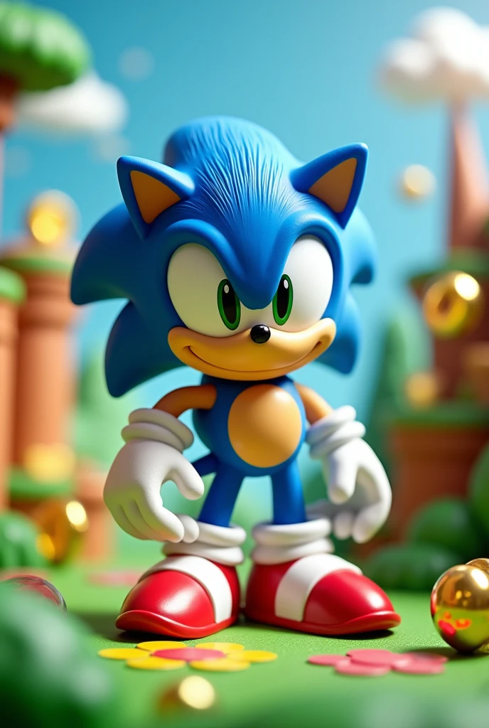 3d toy with sonic 