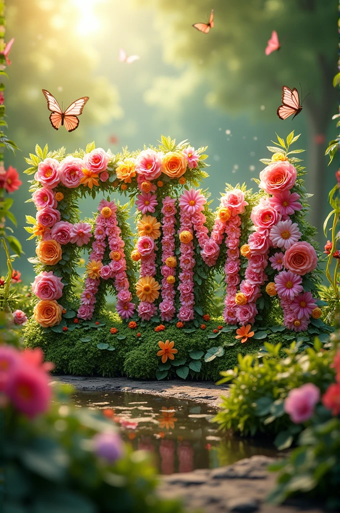 Generate the name FATIMA in flowers for me