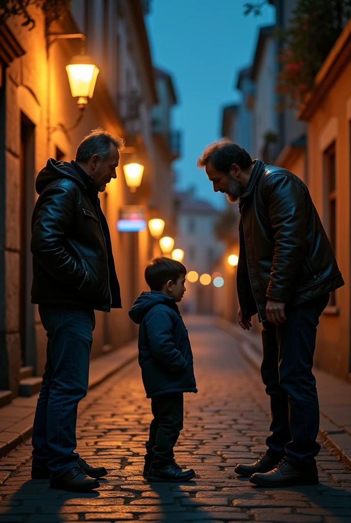 Someone men. Talking with boy night