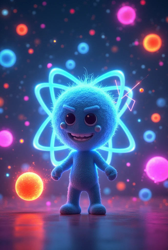 {
"size": "1024x1024",
"prompt": "Electron demonstrates how atoms either join together or separate, creating various molecules. The scene includes visual representations of both covalent and ionic bonds, with electron transfer and sharing illustrated clearly. Electron's figure is dynamic and animated, showing the process of molecular formation."
}