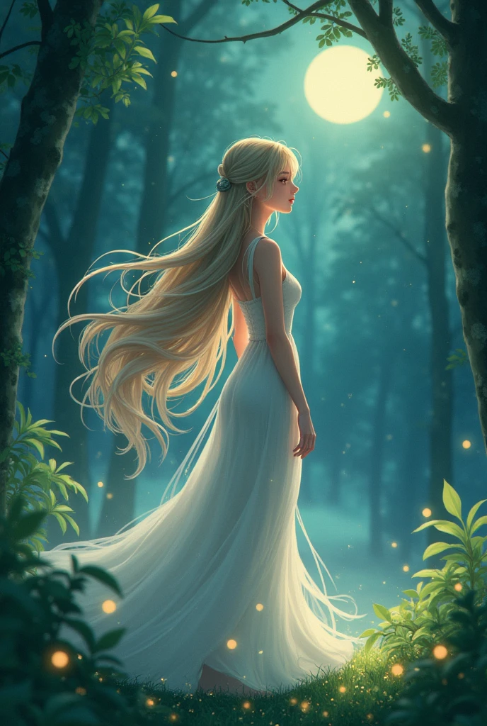 Anime woman without clothes