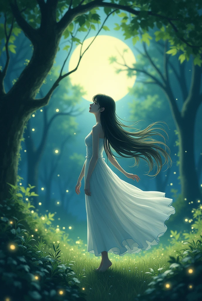 Anime woman without clothes