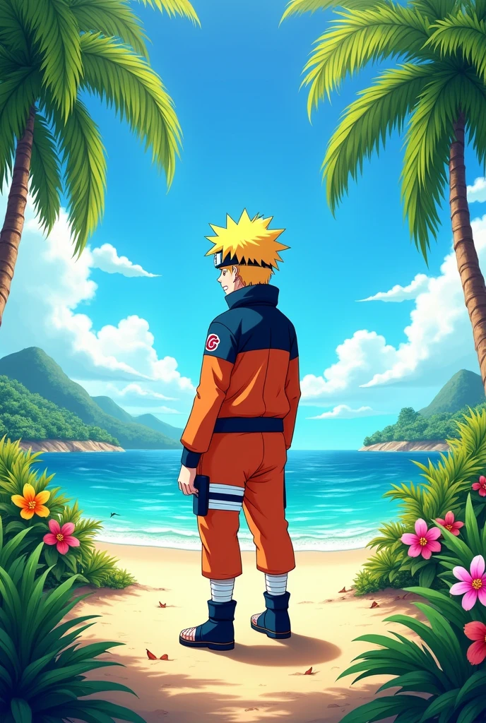 Naruto on the island
