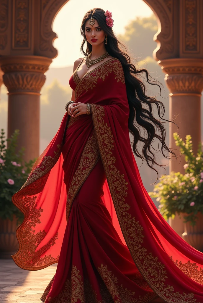 Boa Hancock of one piece in saree