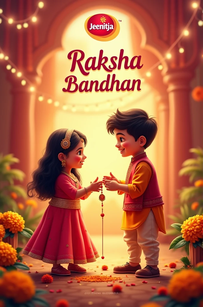 Create a raksha bandhan poster fir my company jeenitja ir coolers