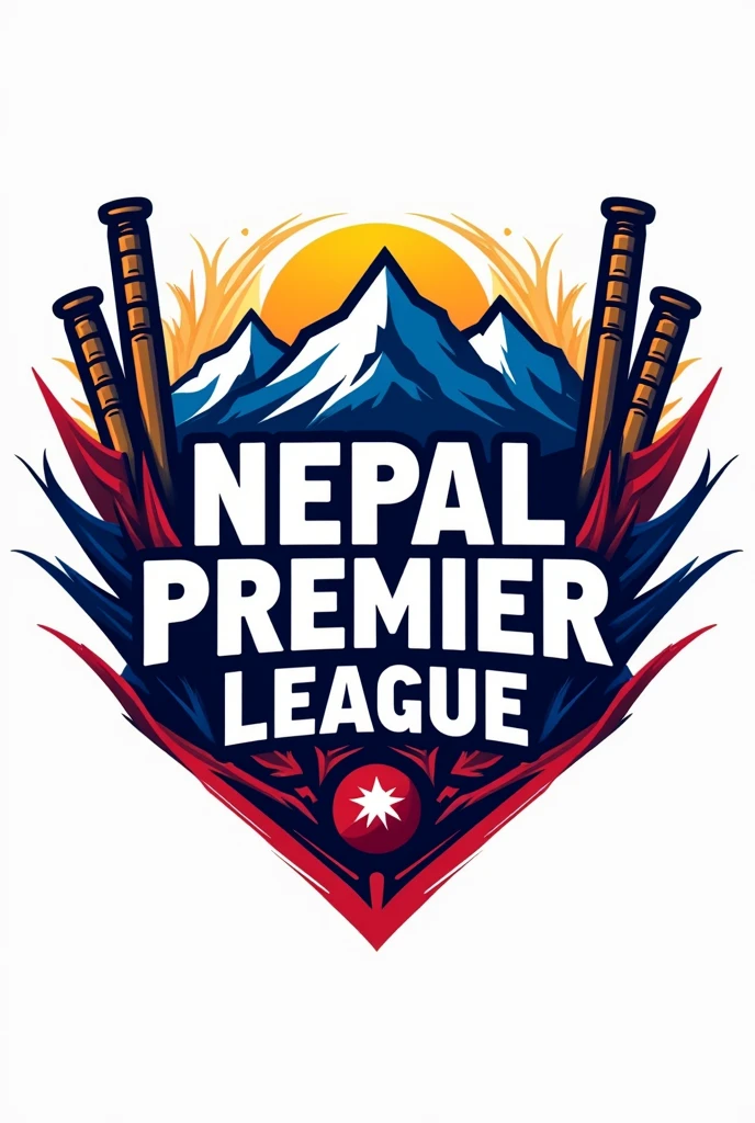 Napal premier league logo :- a cricket league of nepal 
