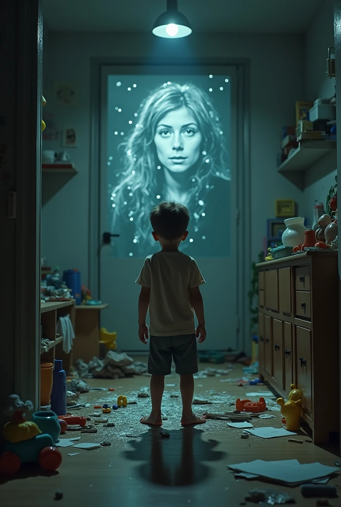 The boy's mother's image broke his phone.