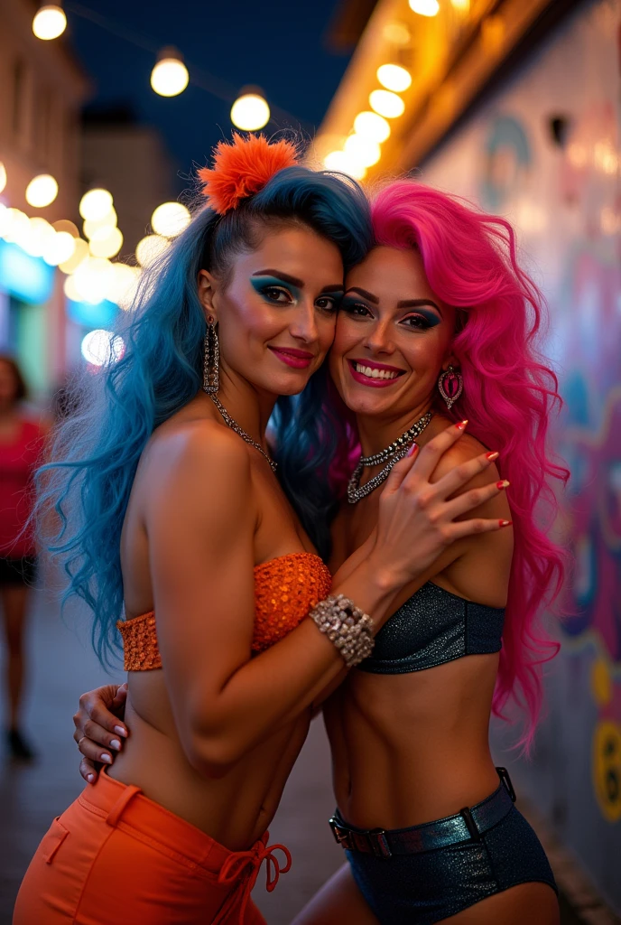 Two naked transvestites