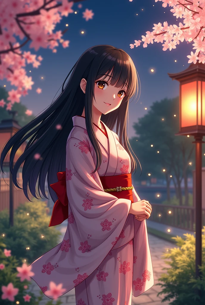 Ran Mouri in a yukata