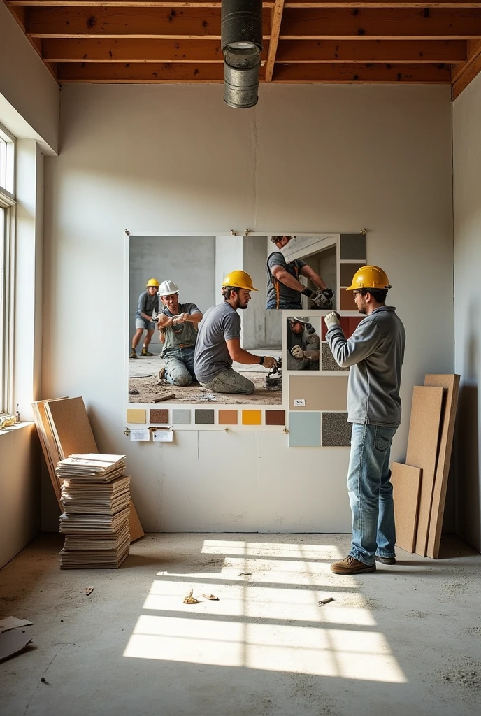 drywall construction moodboard