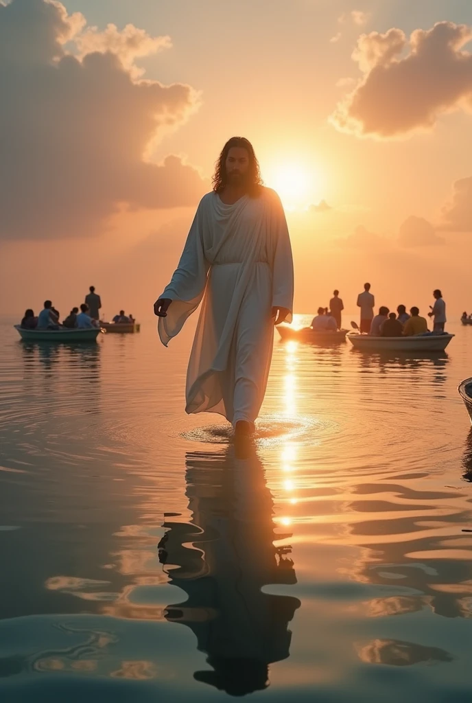 Image of Jesus walking on water