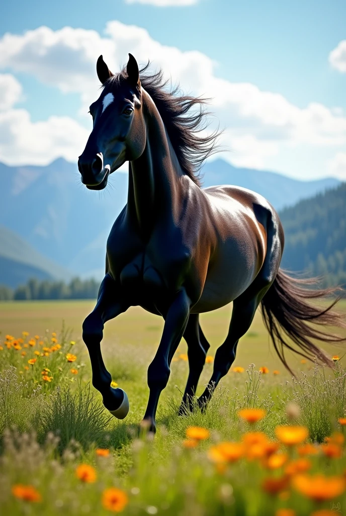 Black horse