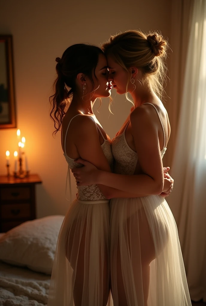 I want a white woman completely naked in a sexual relationship