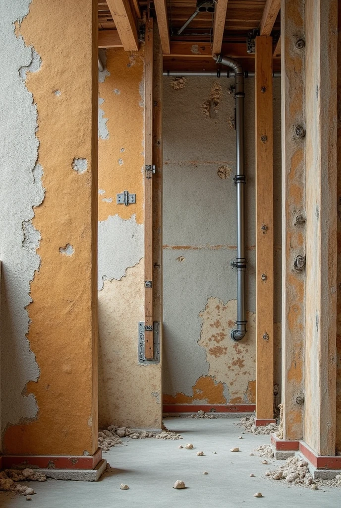 image collages, Textures,and dry construction components