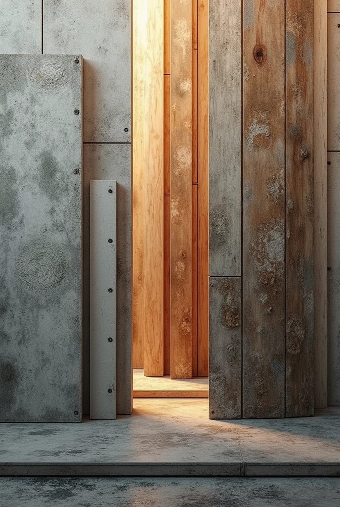  image collages, Textures,and dry construction components
