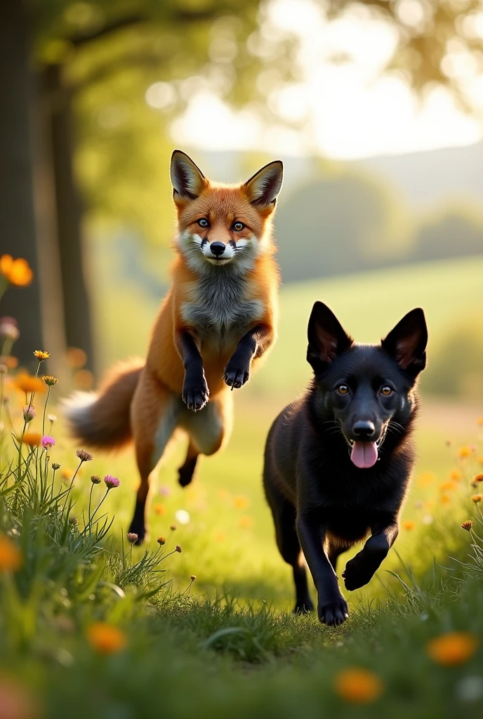 Lazy brown fox jumped over a quick black dog