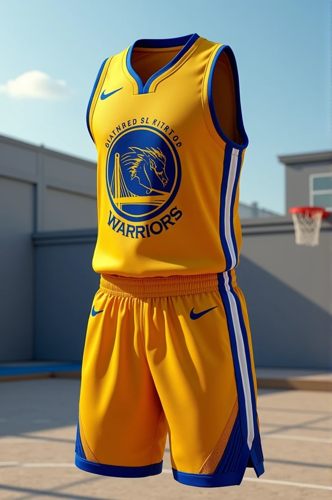 basketball uniform called warriors, just show the uniform 