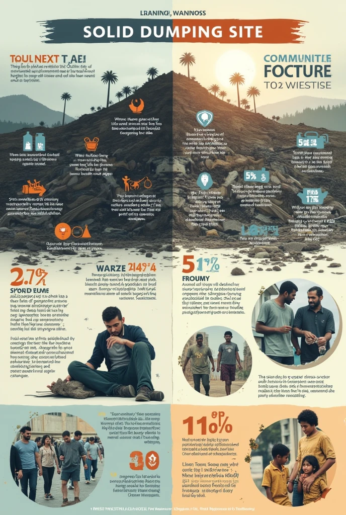 Visit the solid waste dumping site of your locality. Prepare the report on volume generated per day, how dumping affects the surrounding. Take the interviews of local people staying in the surrounding area on how they are affected. Prepare a poster make a poster 