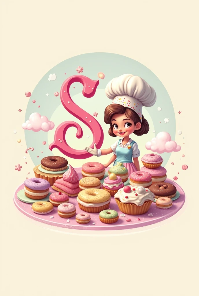 Creating a bakery logo S&The Sugar Dream ( Portuguese)