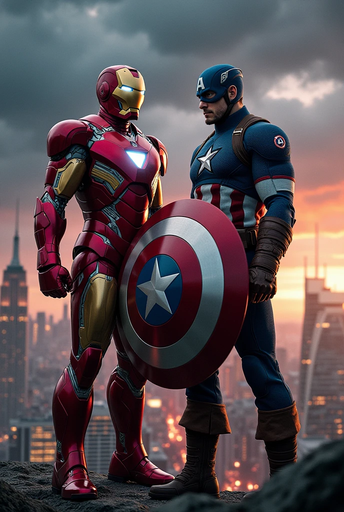 Iron and captain America
