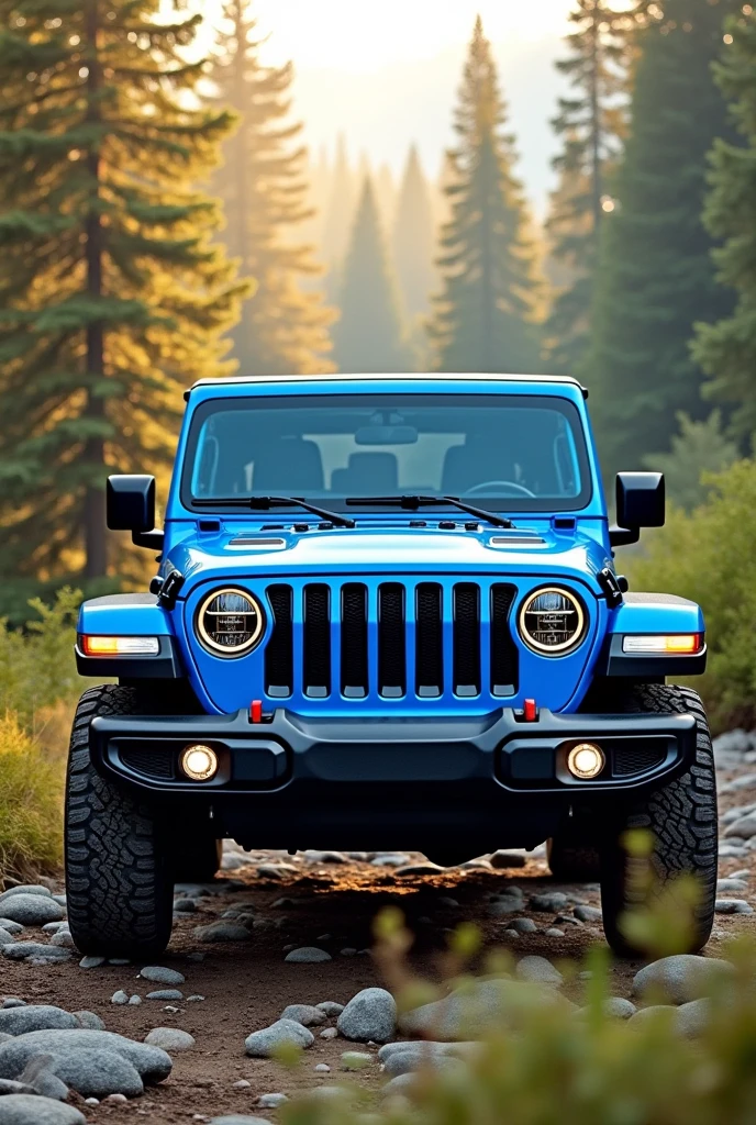 Jeep Wrangler blue