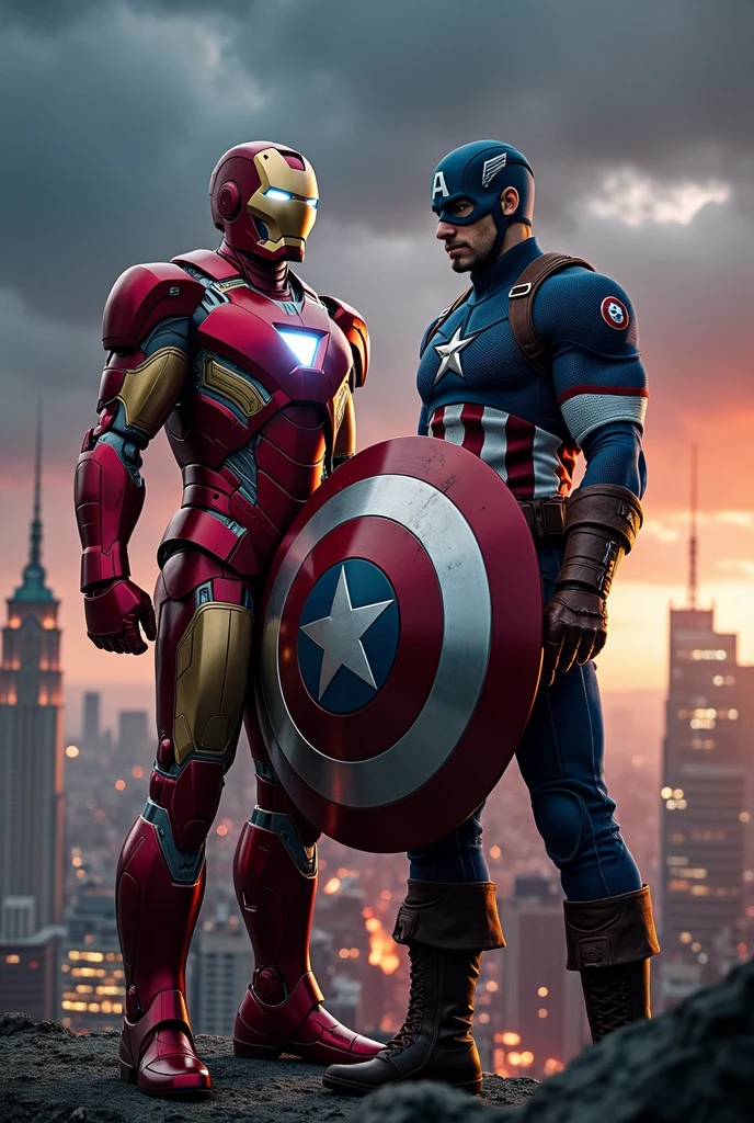 Iron and captain America