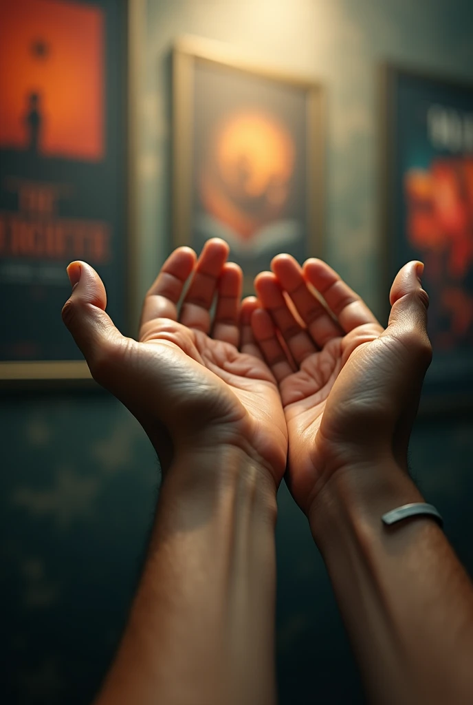 Hands close-up、Movie Posters、A ray of hope、Most