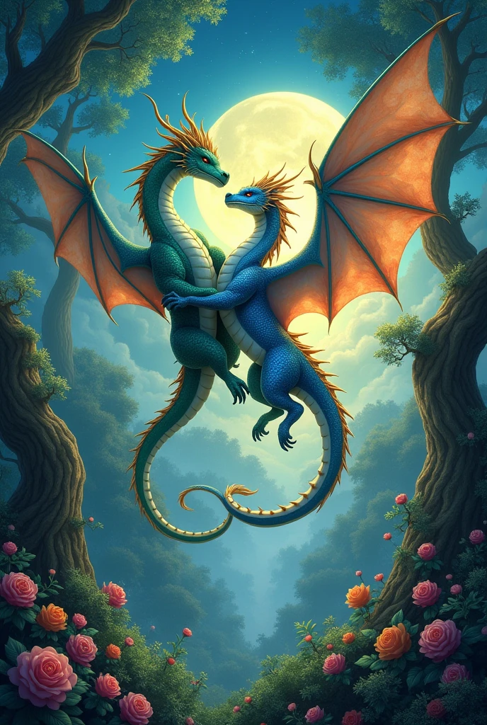 Two dragons in love