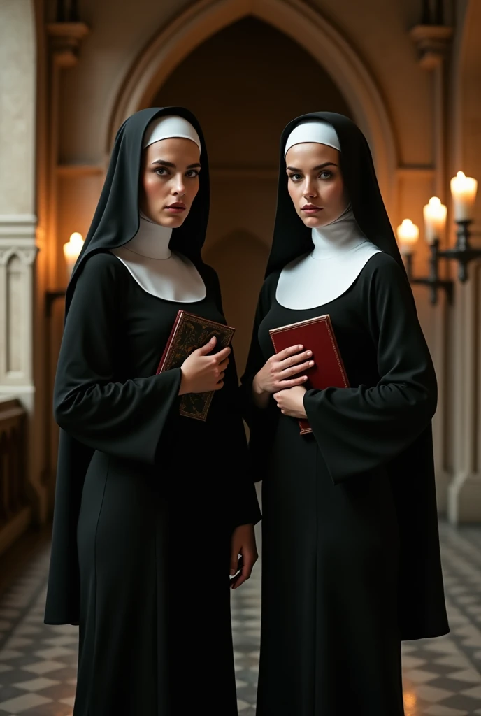 Two sexy and serious nuns