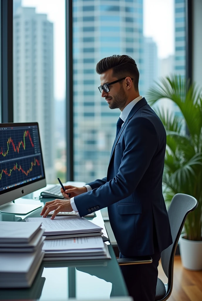Accountant and tax solicitor, trader man
