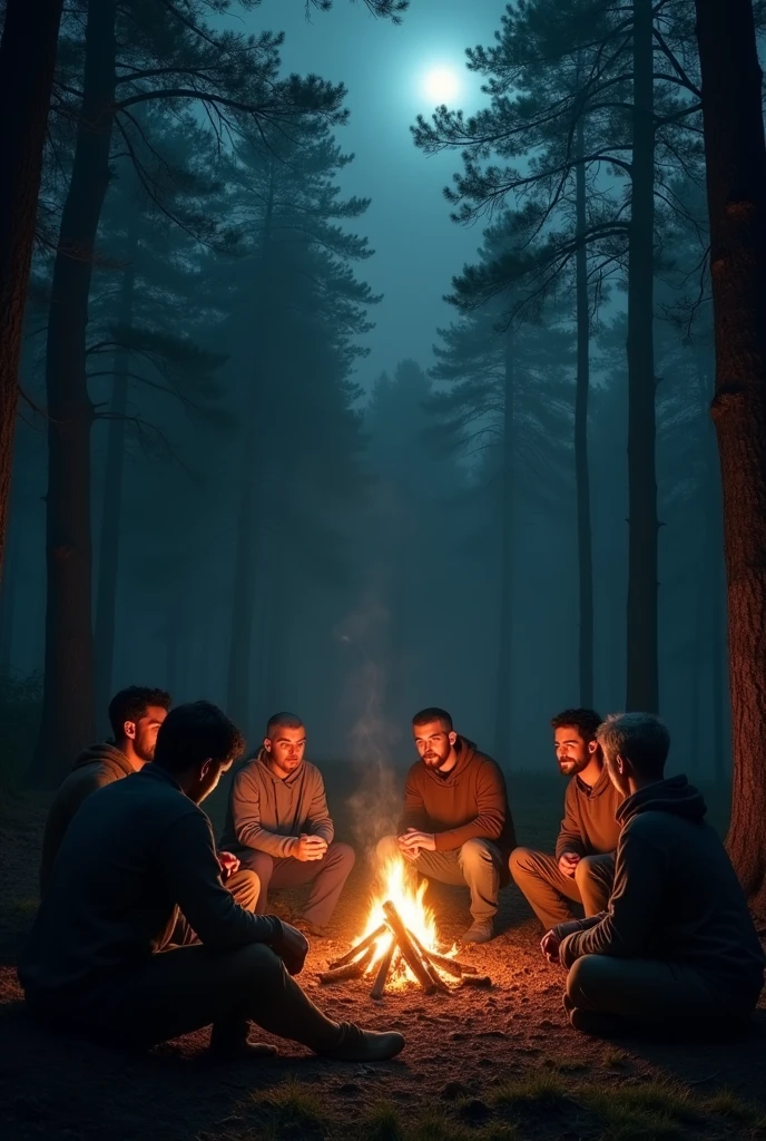 Adult horror forest campfire story
