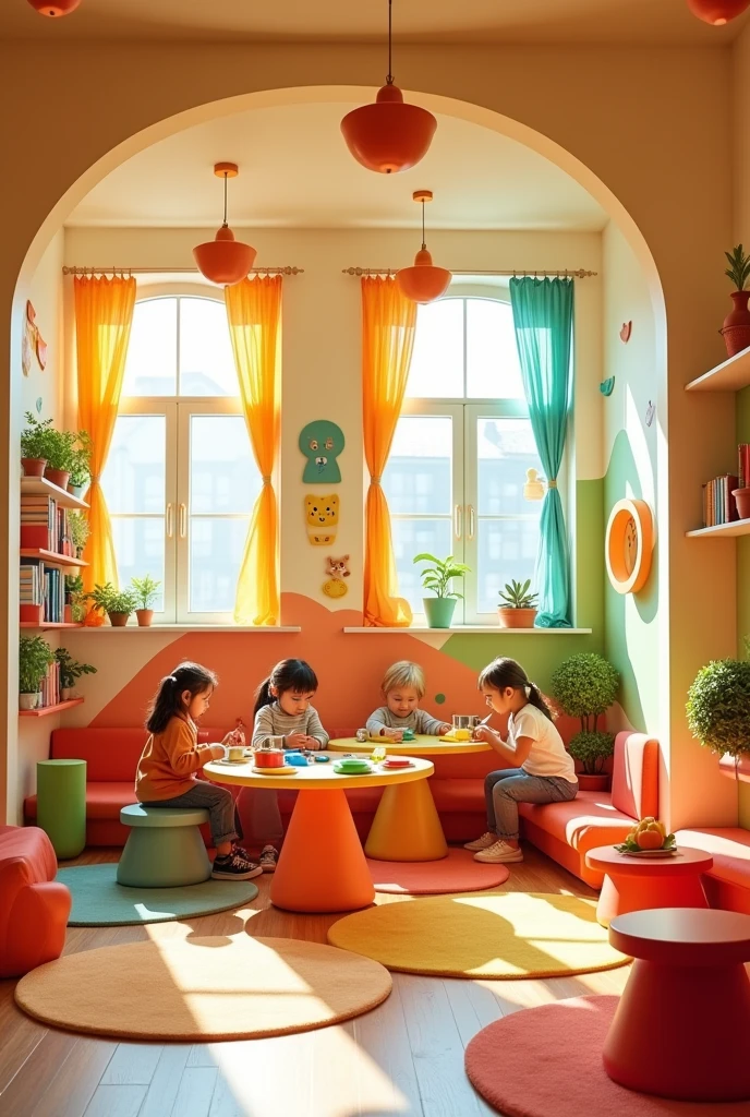 Games room for children in elementary school and early years