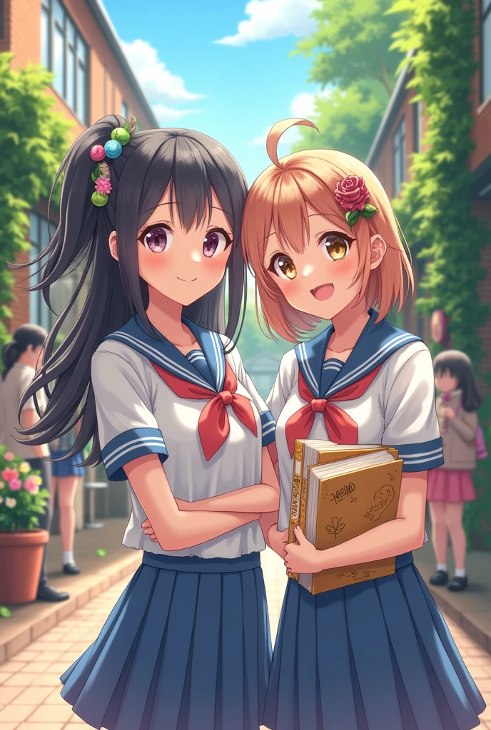 Cute high school girls