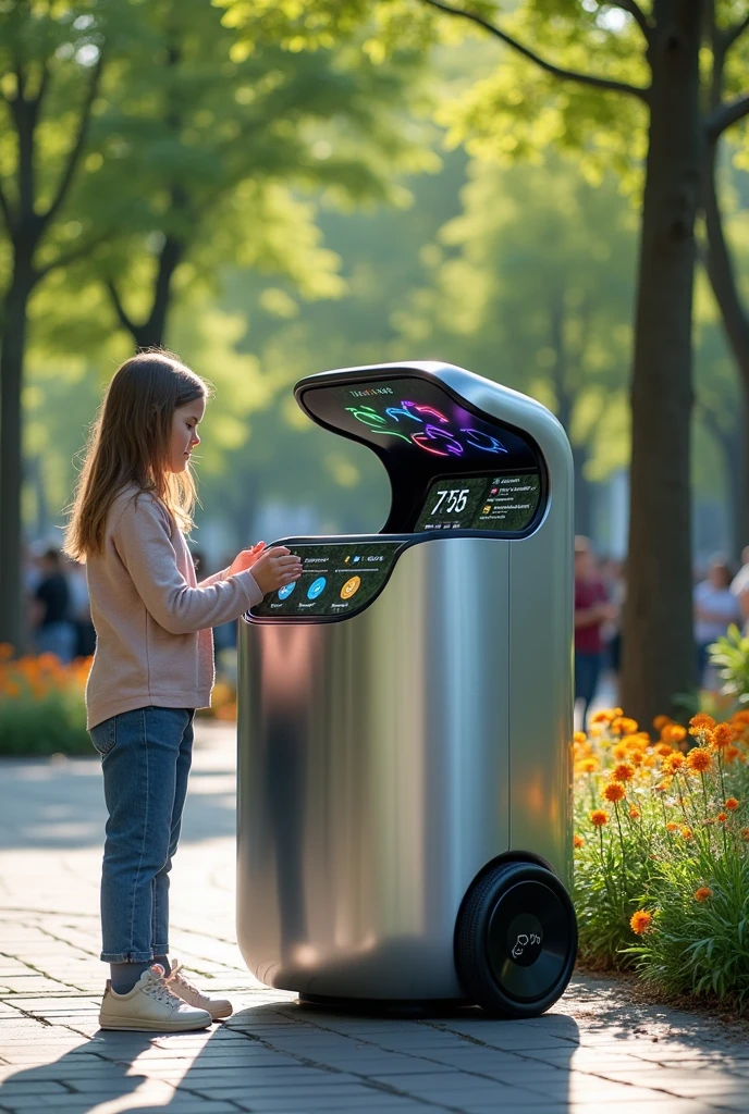 A prototype of a garbage sorting can