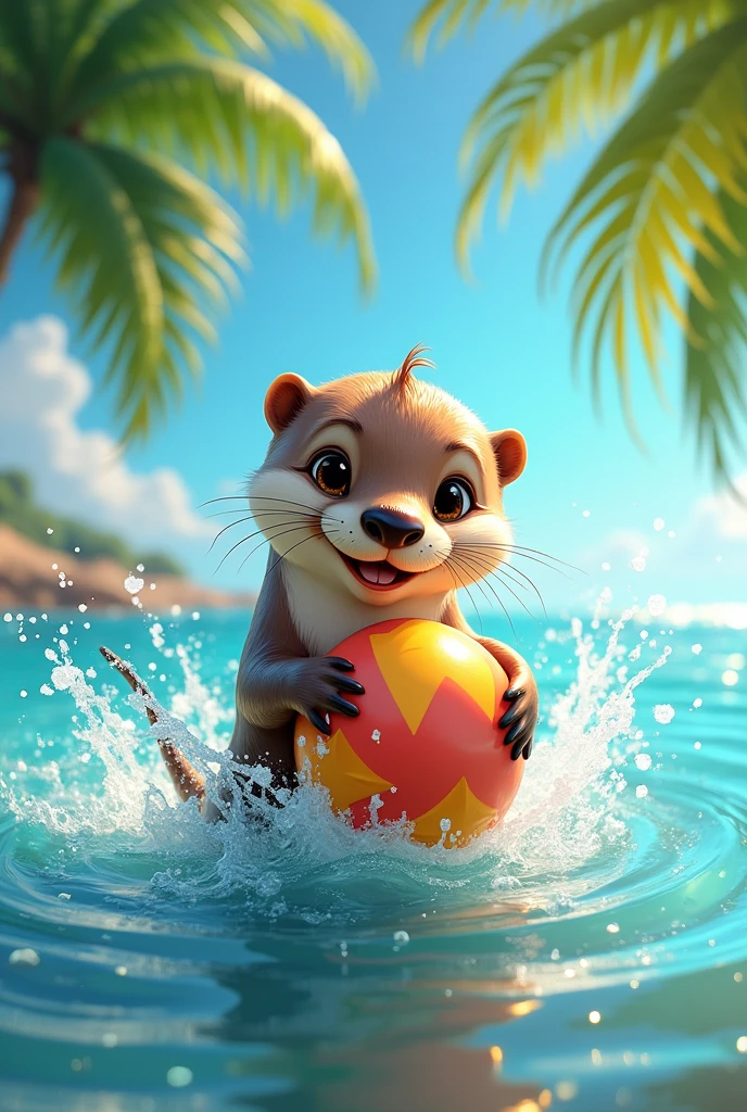 (disney picture) otter with a star ball