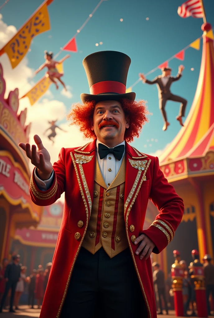 Full picture of Ringmaster Big Head real life details 4k 8k