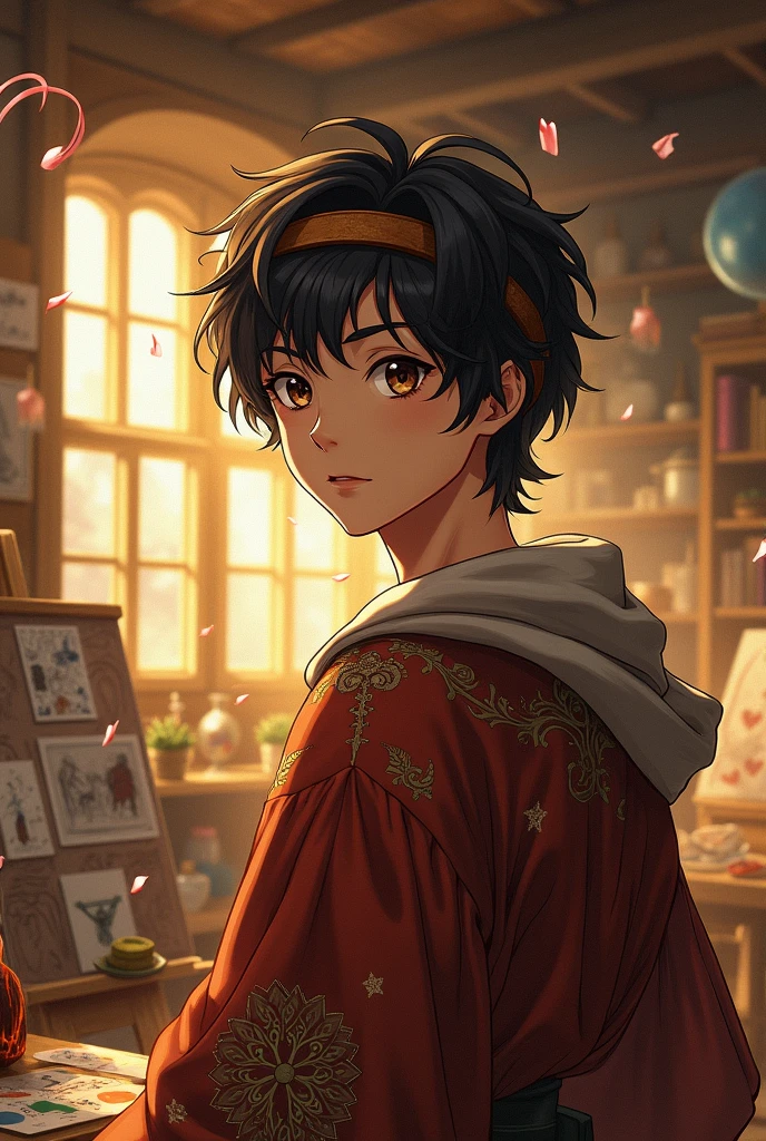 Leonardo da Vinci 30 years old anime